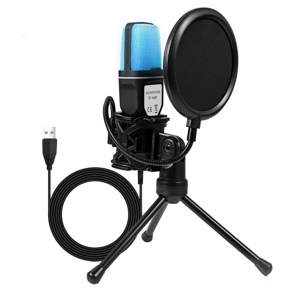 Streaming Mic Condenser - Gaming Computer Professional Condenser Microphone Mic