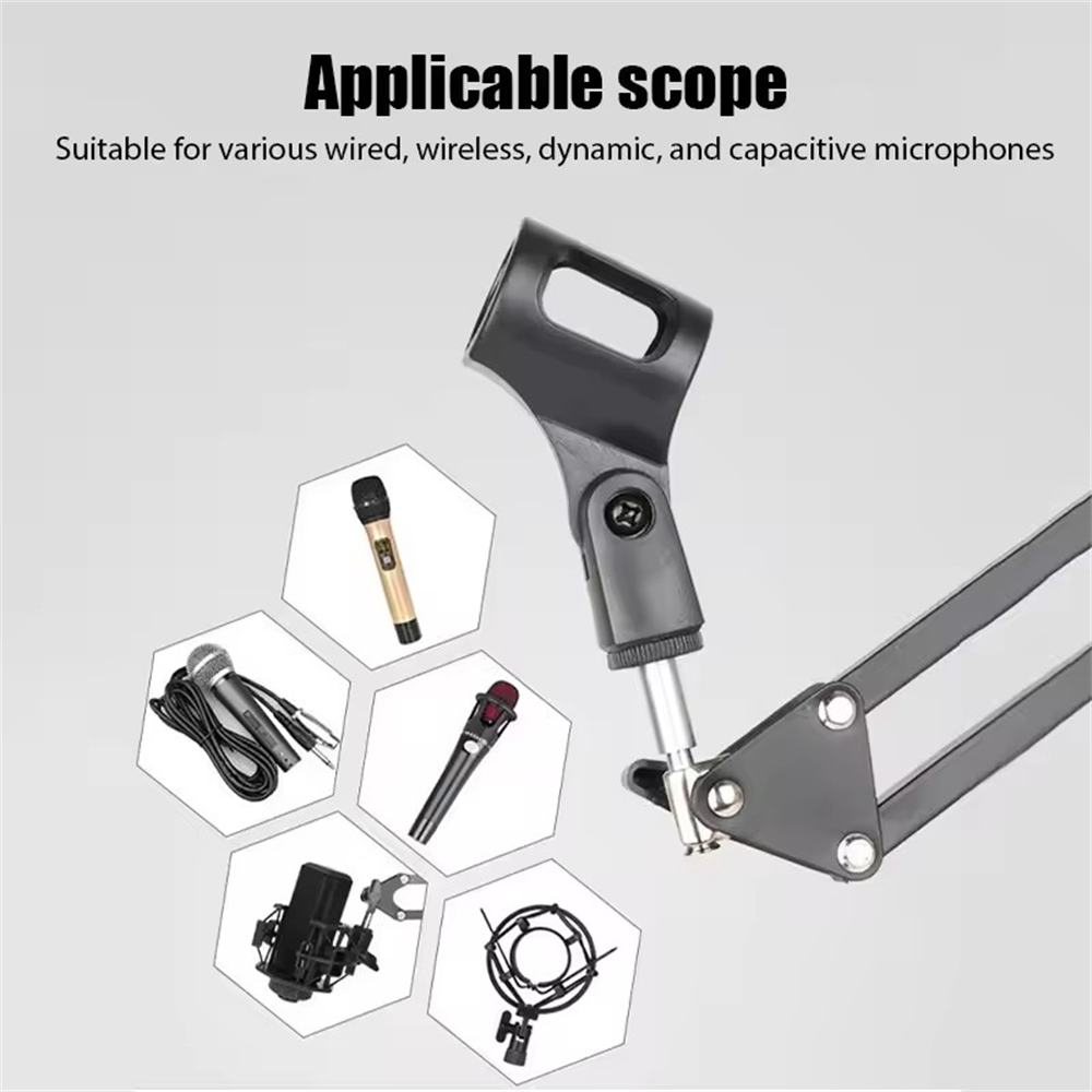 Microphone Arm Boom - Professional Flexible Desktop Microphone Hanging Stand