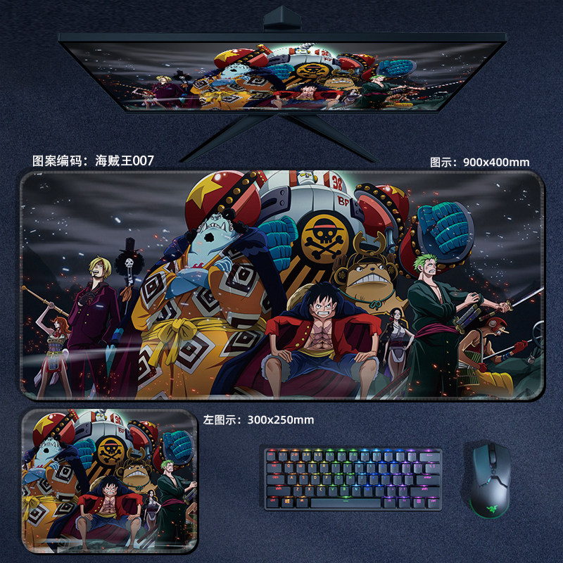 Esports Gaming Mousepad - Anime ONE PIECE Leather Mouse Pad