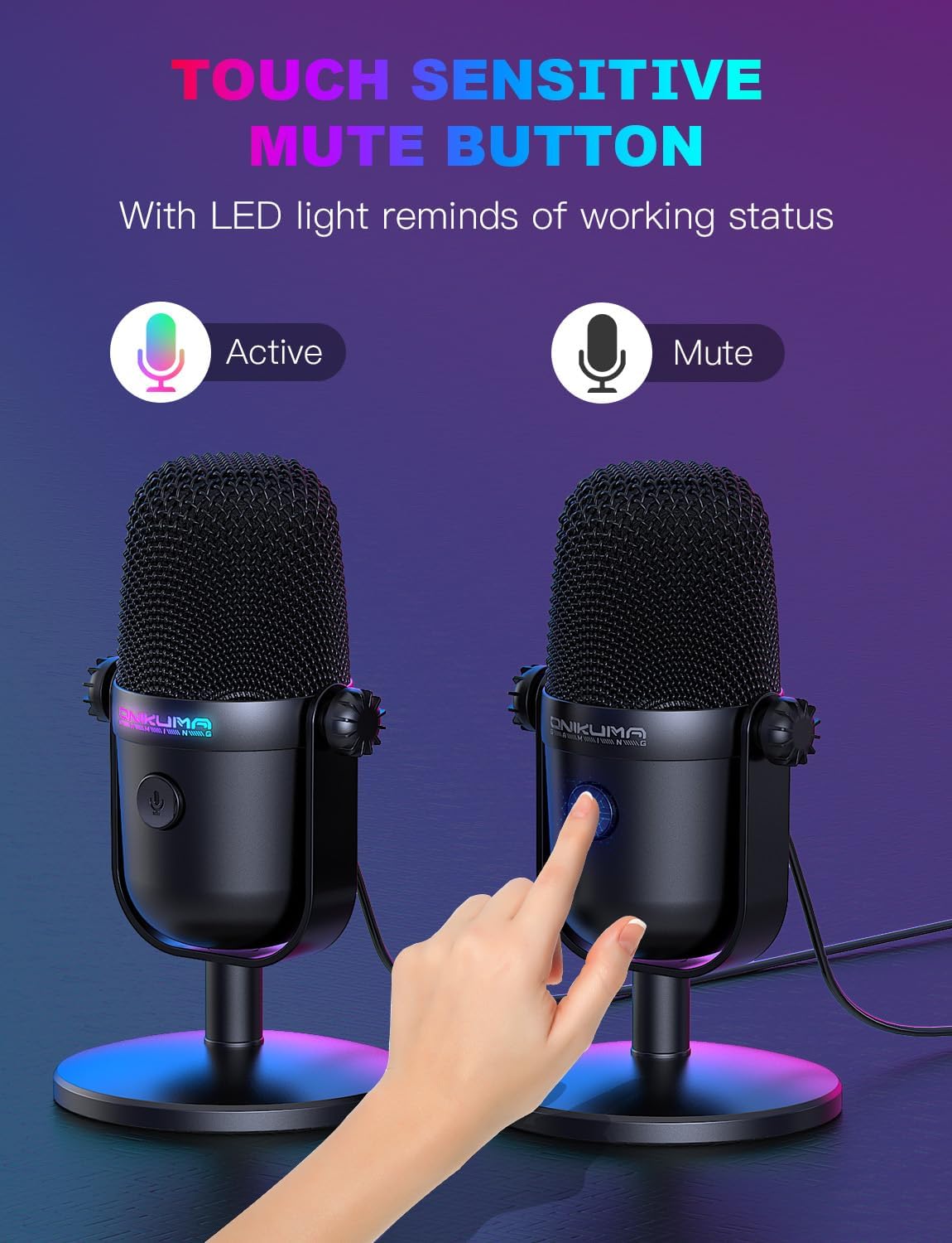 USB Gaming Microphone with Noi - огляд і ціна Streaming Mic Condenser