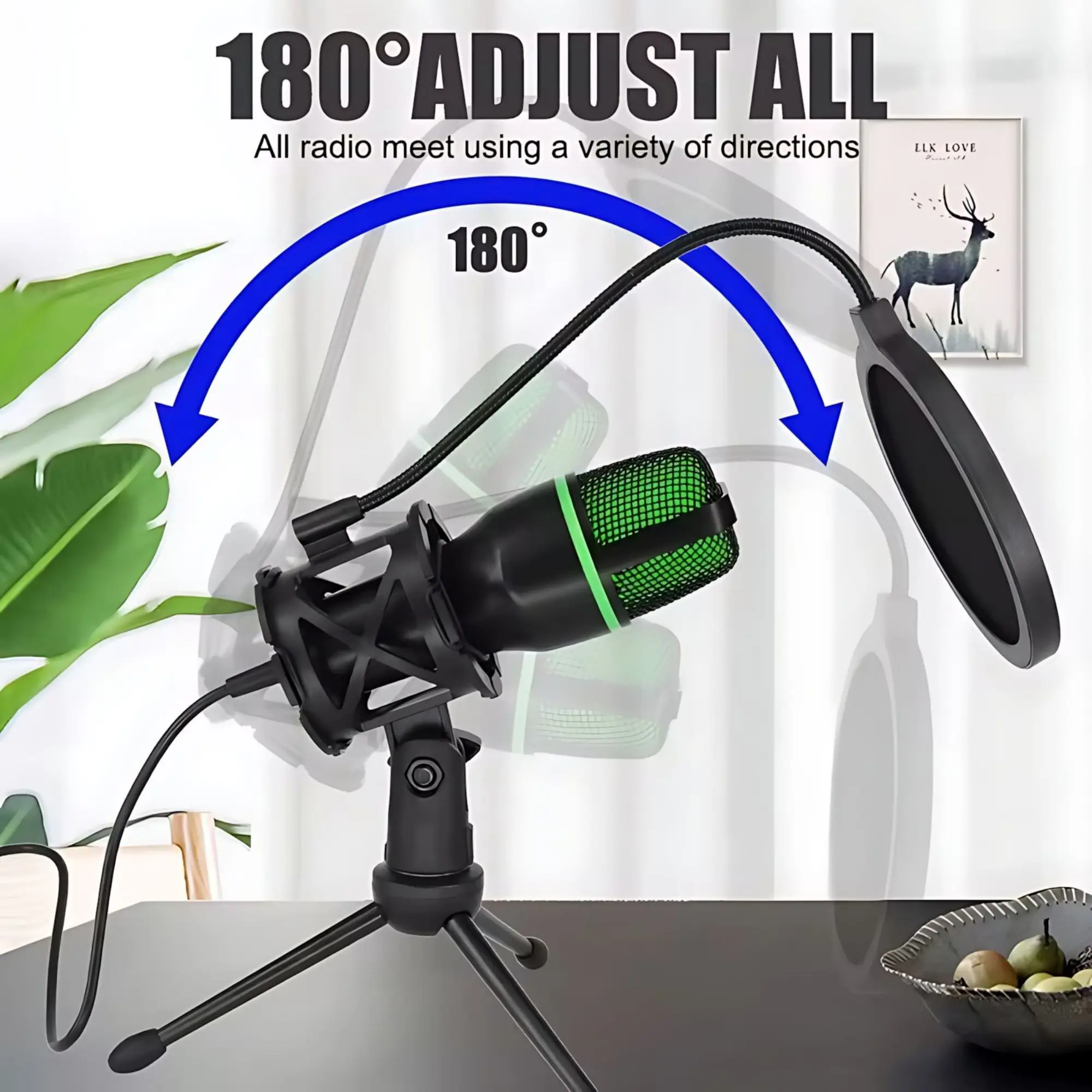 Professional USB Condenser Mic - огляд і ціна Streaming Mic Condenser