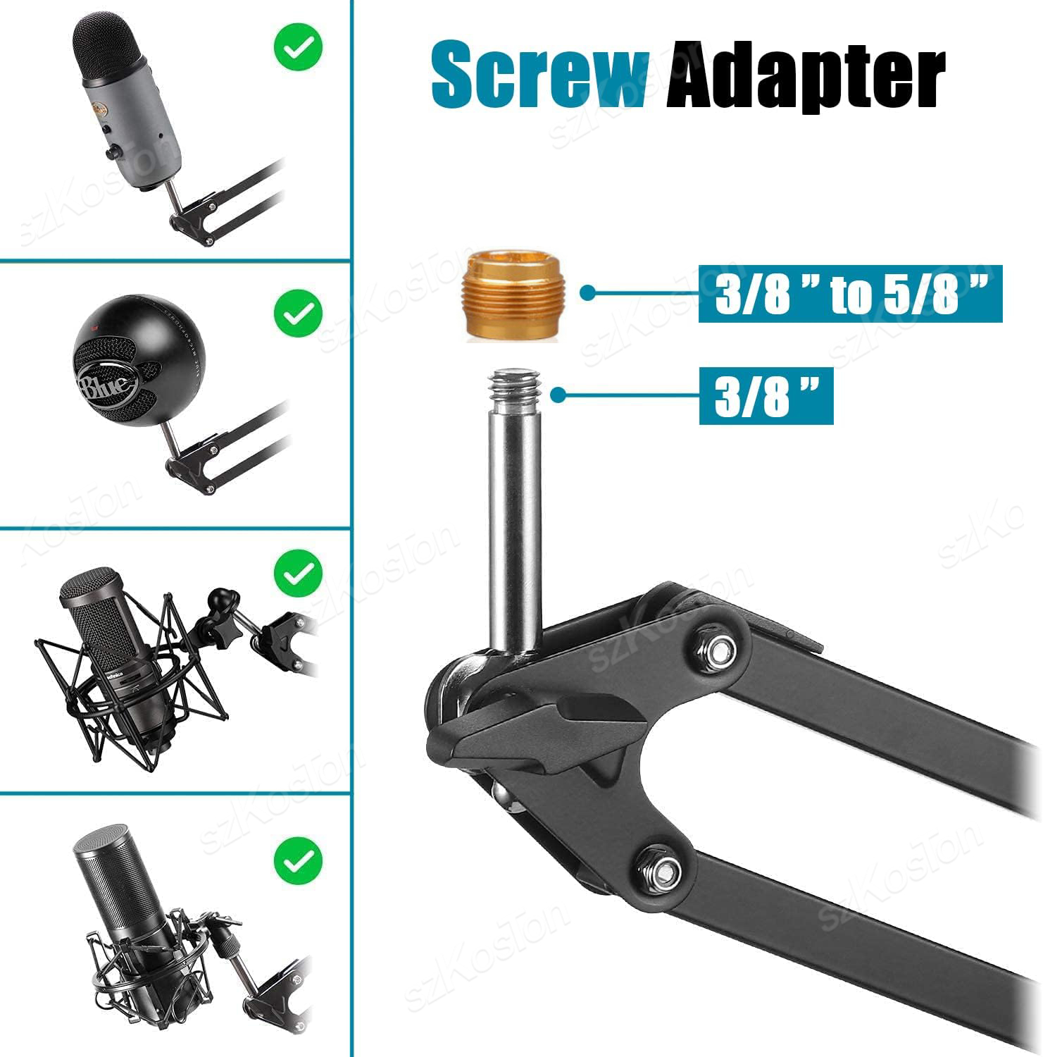 Articulated Arm Microphone Sta - огляд і ціна Microphone Arm Boom