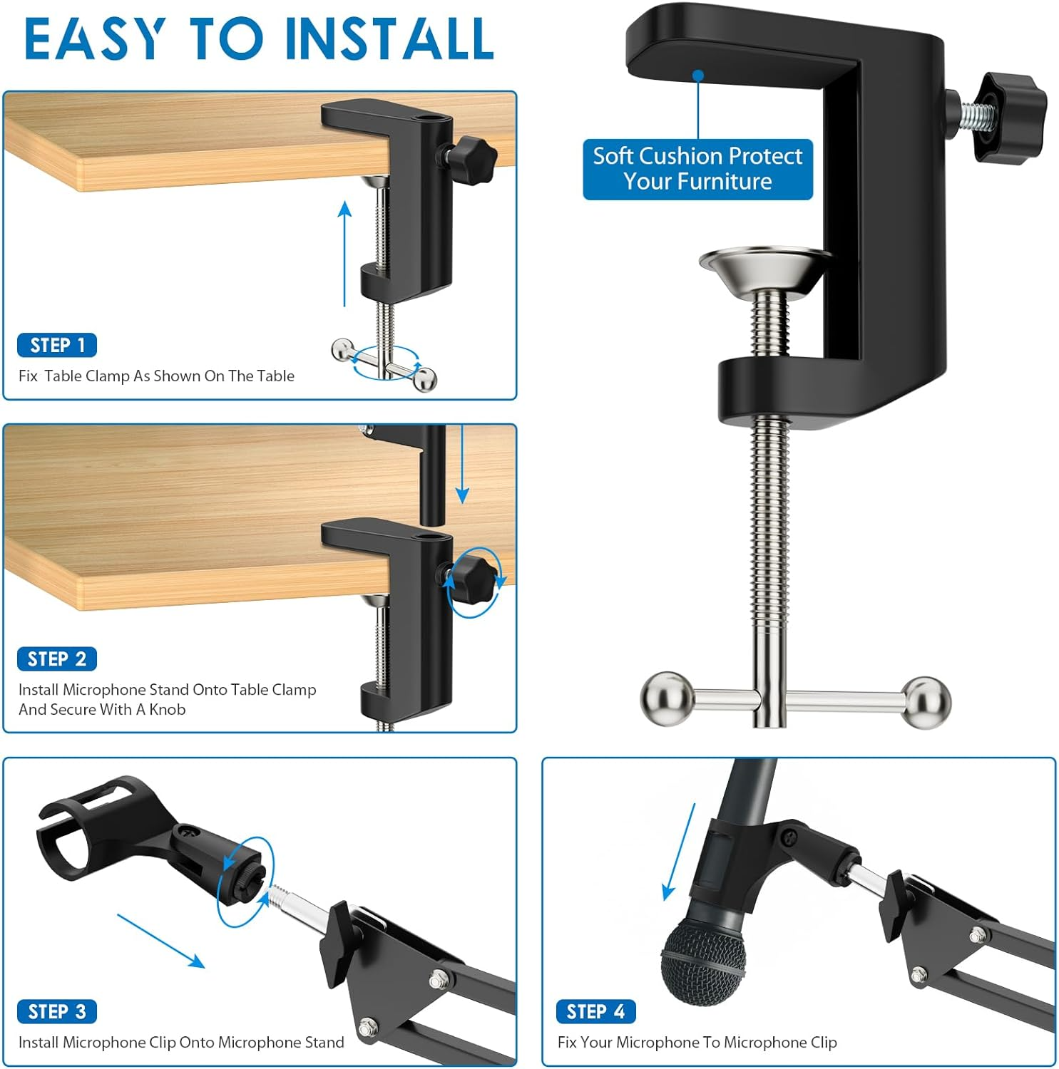 Articulated Arm Microphone Sta - огляд і ціна Microphone Arm Boom