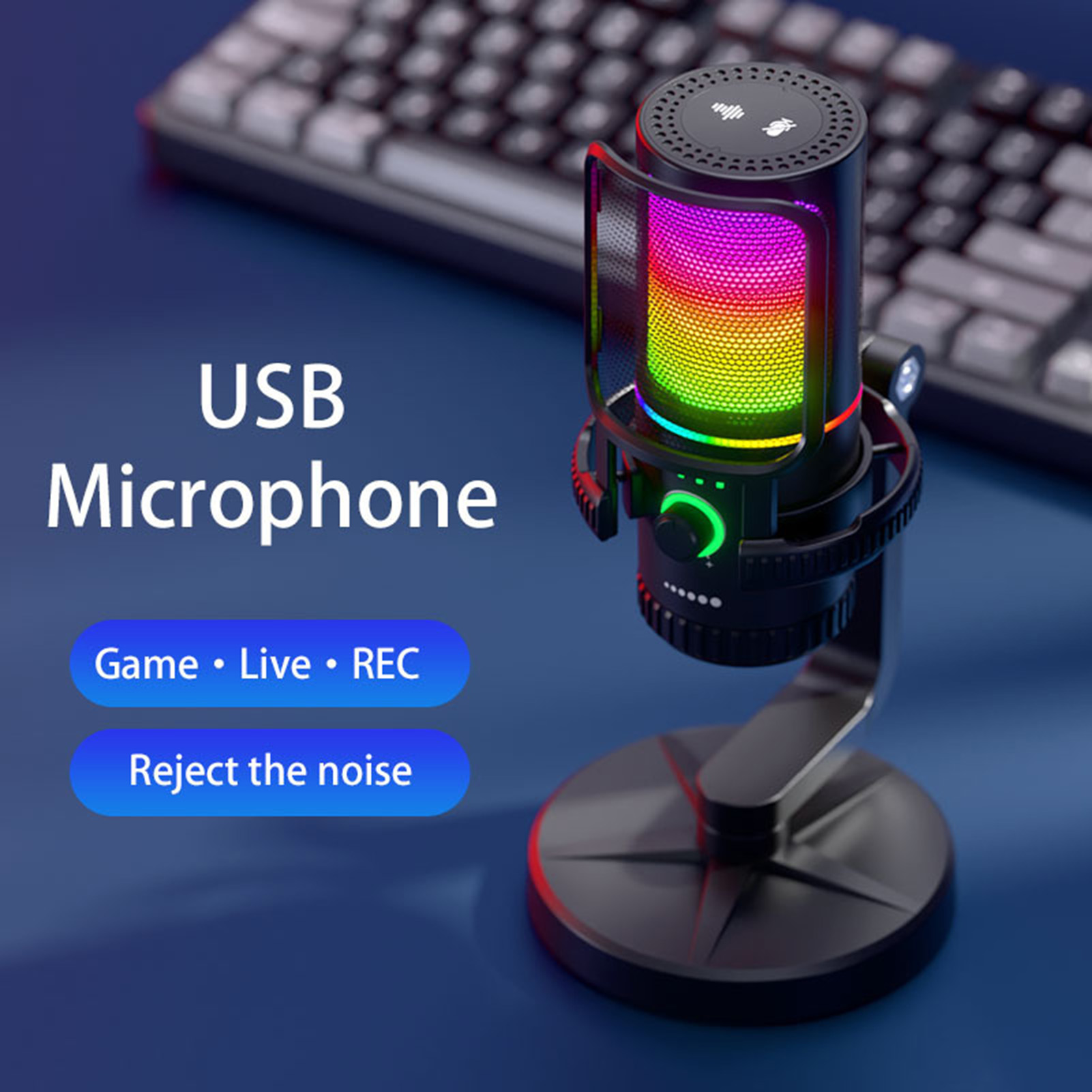 USB Condenser Dynamic Micropho - огляд і ціна Streaming Mic Condenser