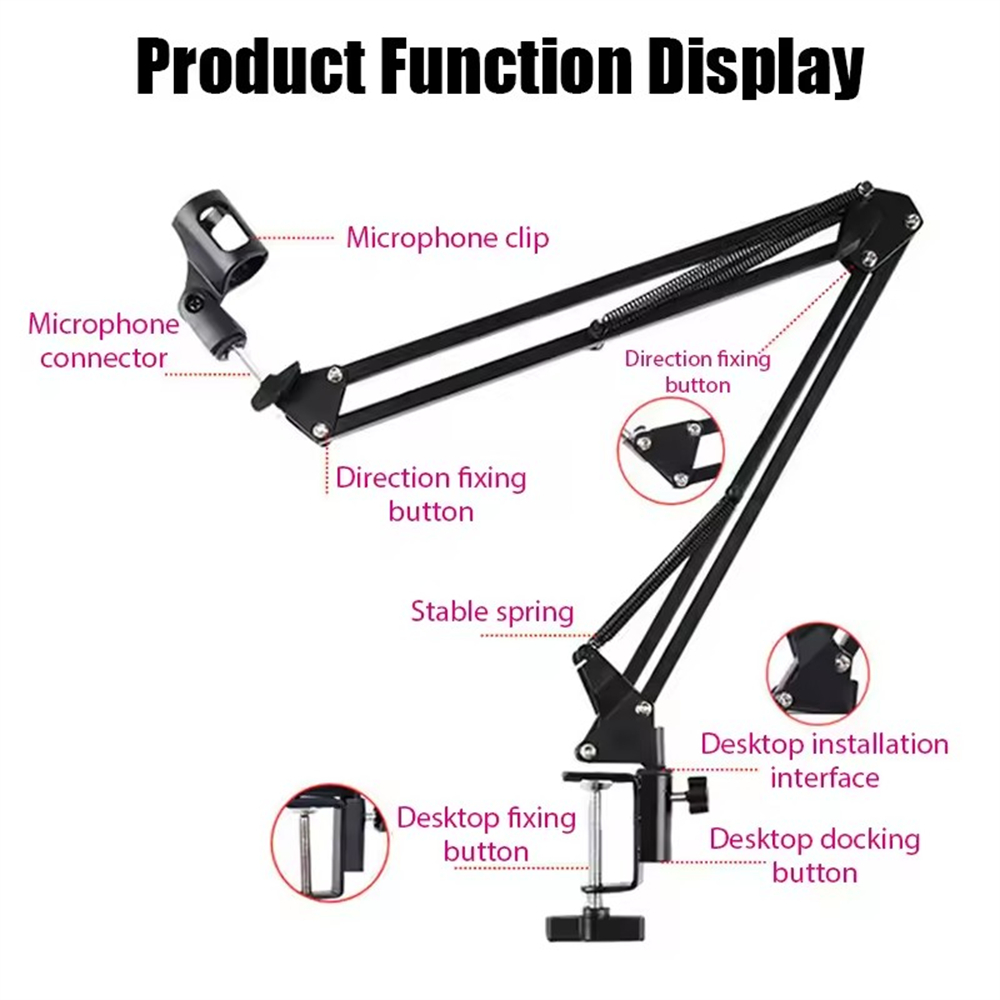 Professional Flexible Desktop  - огляд і ціна Microphone Arm Boom