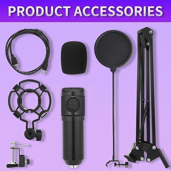Condenser Microphone, Professi - огляд і ціна Streaming Mic Condenser
