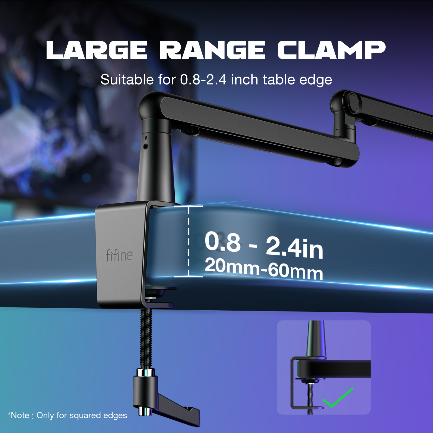 FIFINE Ampligame Microphone Bo - огляд і ціна Microphone Arm Boom