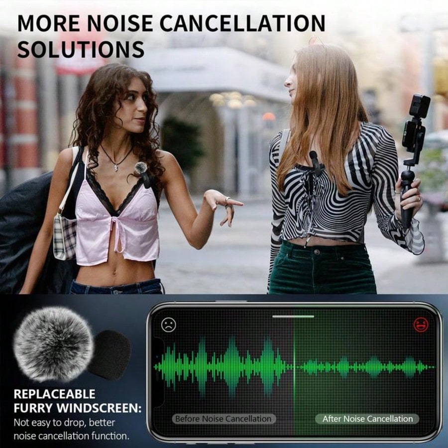 Portable Cordless Wireless Lap - огляд і ціна Streaming Mic Condenser