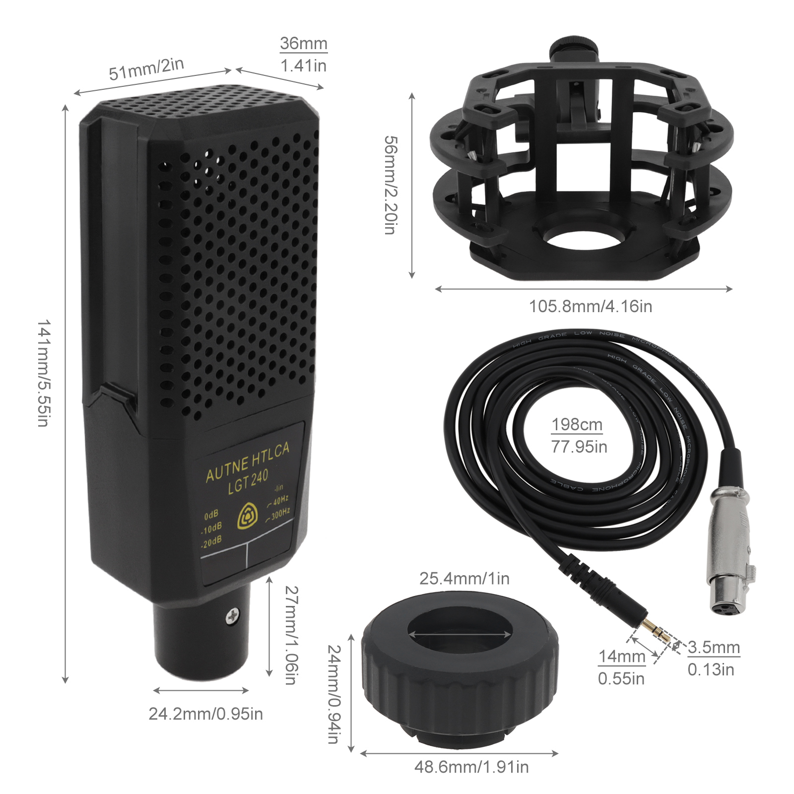 LGT240 Professional Condenser  - огляд і ціна Streaming Mic Condenser