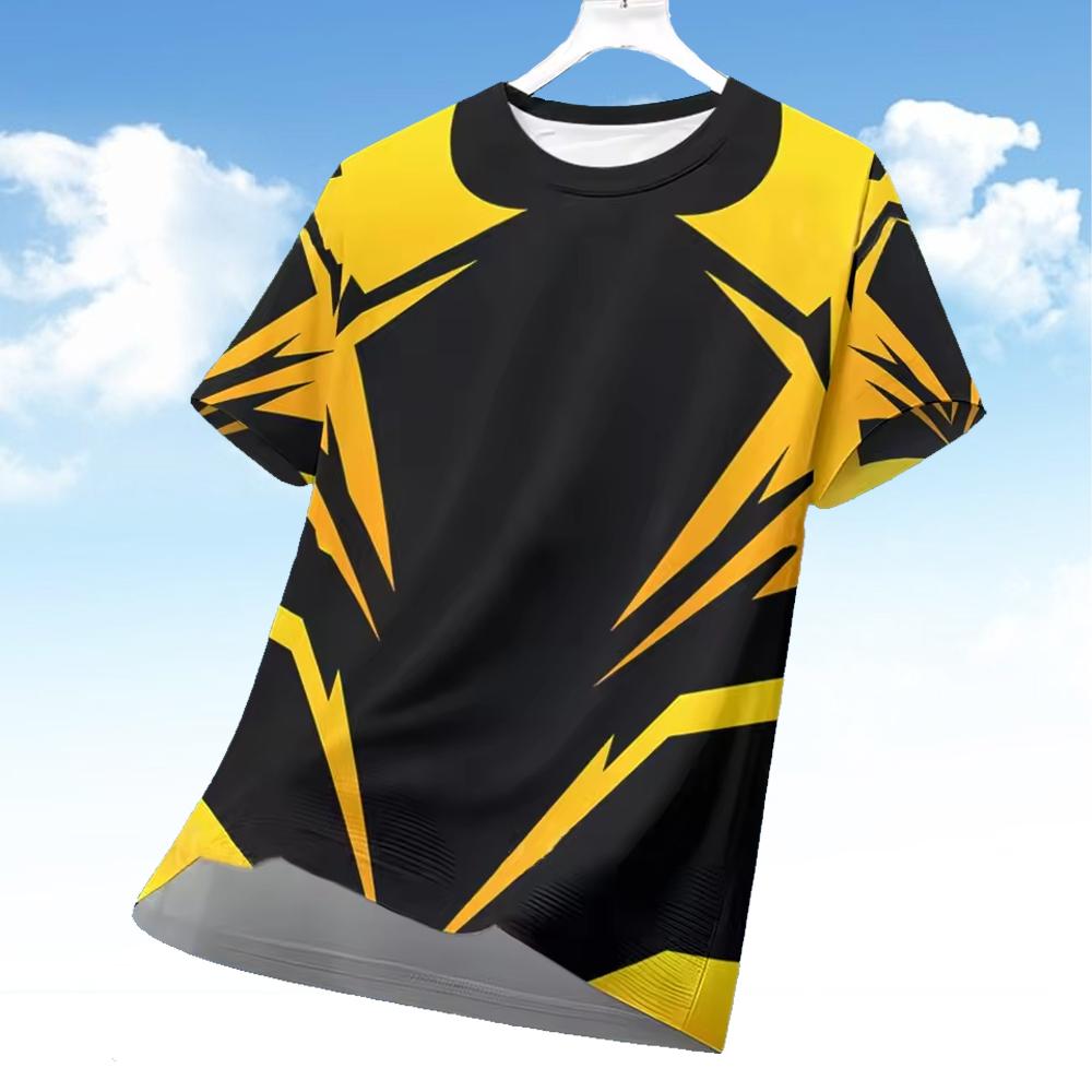 Men's 3D Geometry Print Short- - огляд і ціна Esports Gaming Sleeve