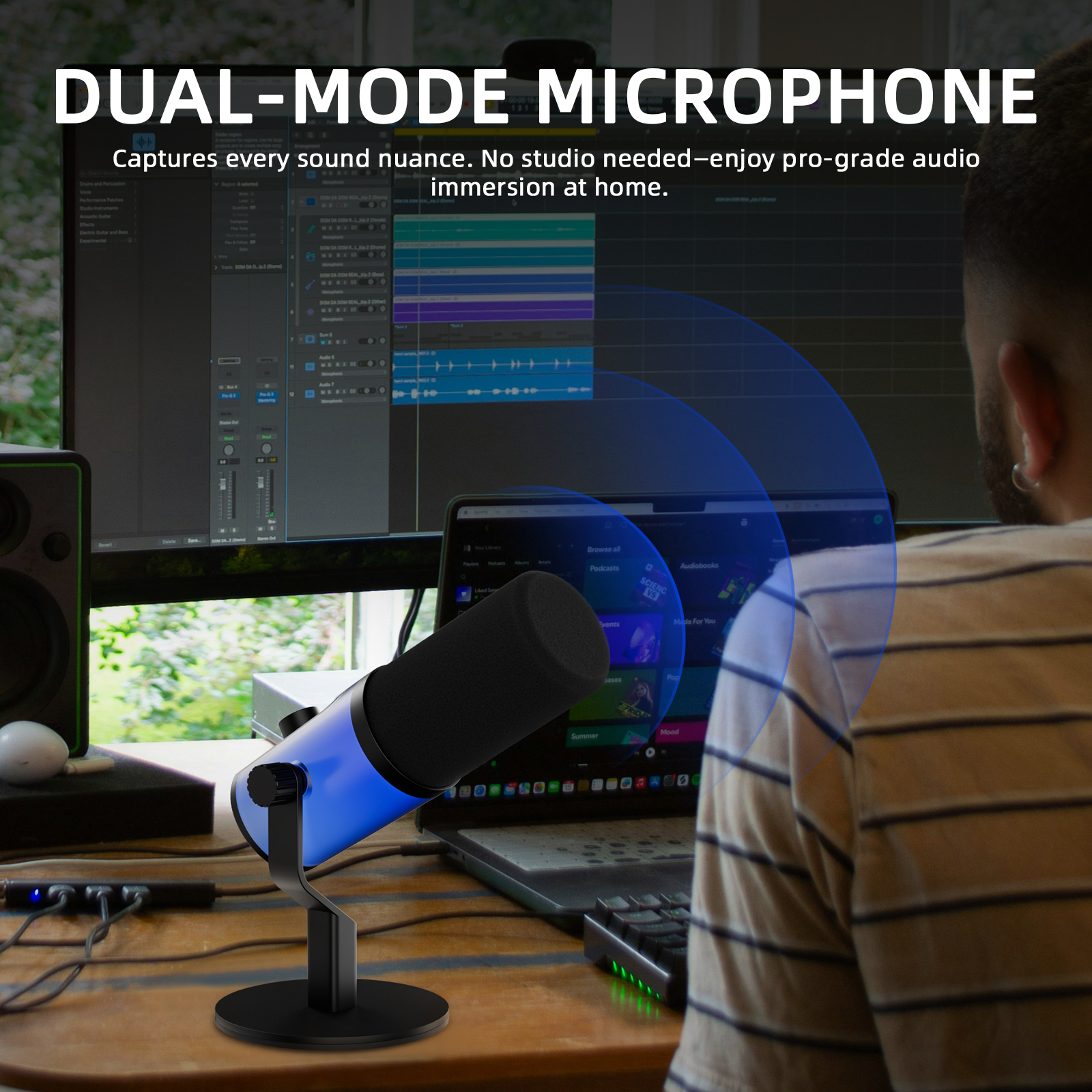 Professional USB XLR Dynamic M - огляд і ціна Streaming Mic Condenser