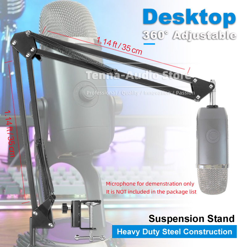 Desktop Clamp Suspension Mic B - огляд і ціна Microphone Arm Boom