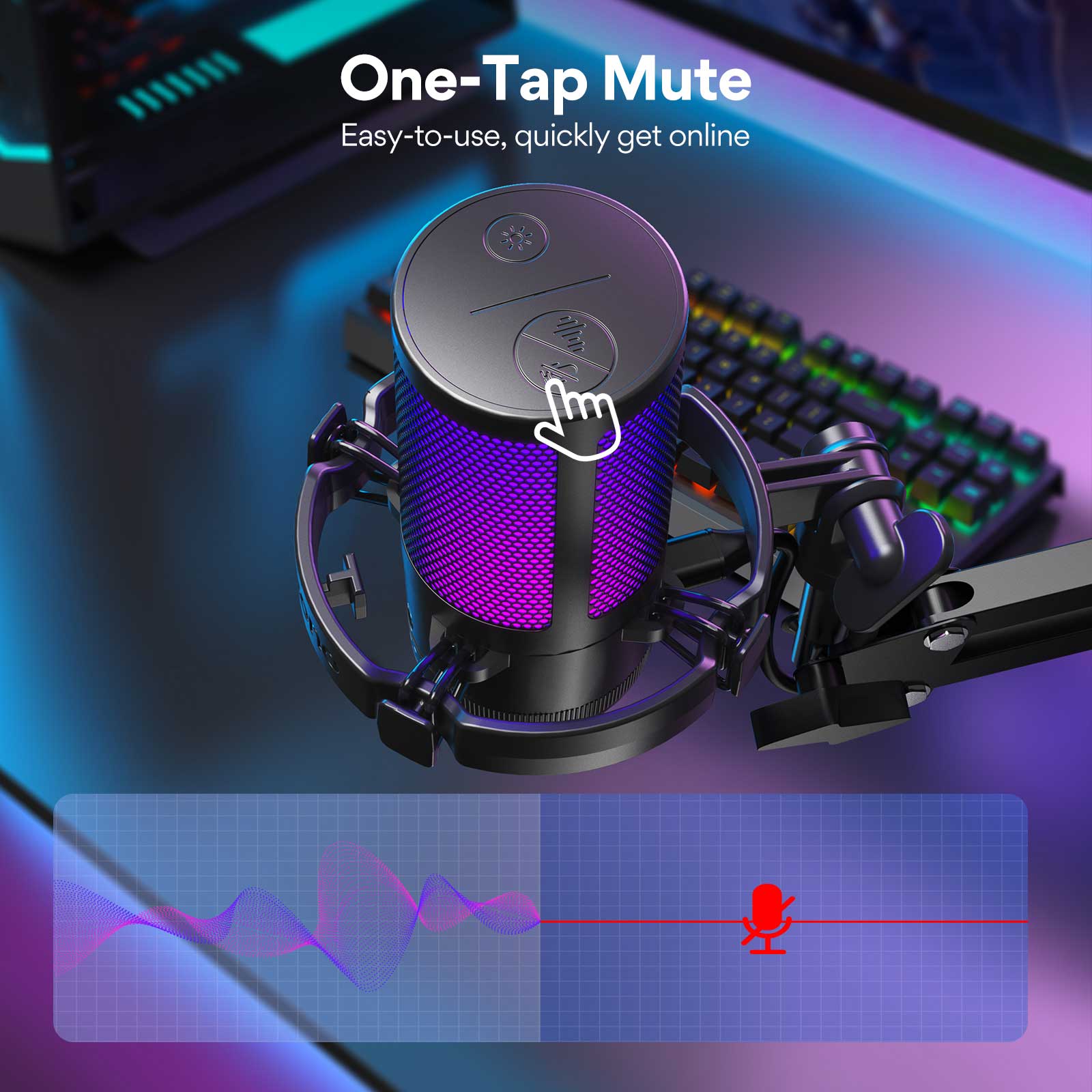 maono DGM20S Gaming USB Microp - огляд і ціна Streaming Mic Condenser