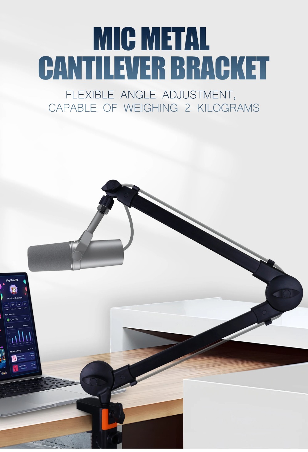 Professional Grade 360° Rotati - огляд і ціна Microphone Arm Boom