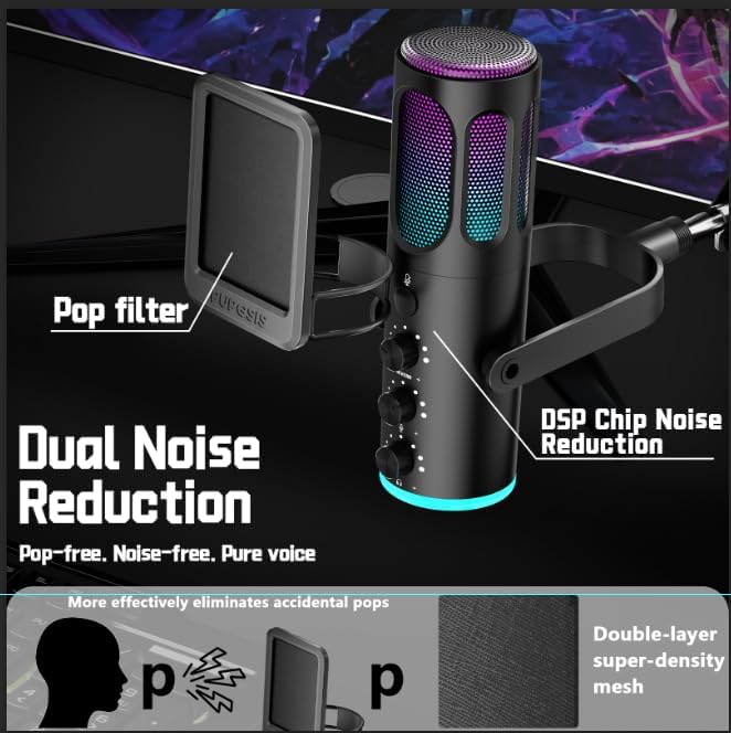 USB Gaming Microphone For PC P - огляд і ціна Microphone Arm Boom