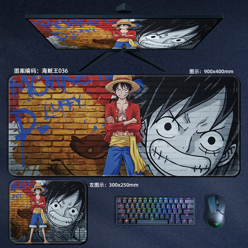 Anime ONE PIECE Leather Mouse  - огляд і ціна Esports Gaming Mousepad