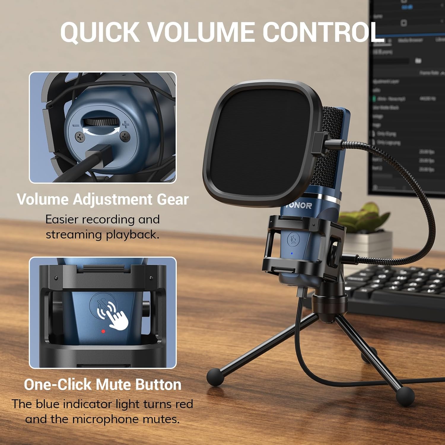 USB Podcast Microphone, Cardio - огляд і ціна Streaming Mic Condenser