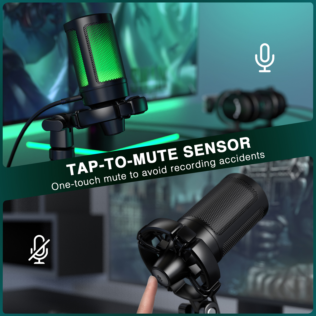 AmpliGame Gaming Microphone wi - огляд і ціна Streaming Mic Condenser