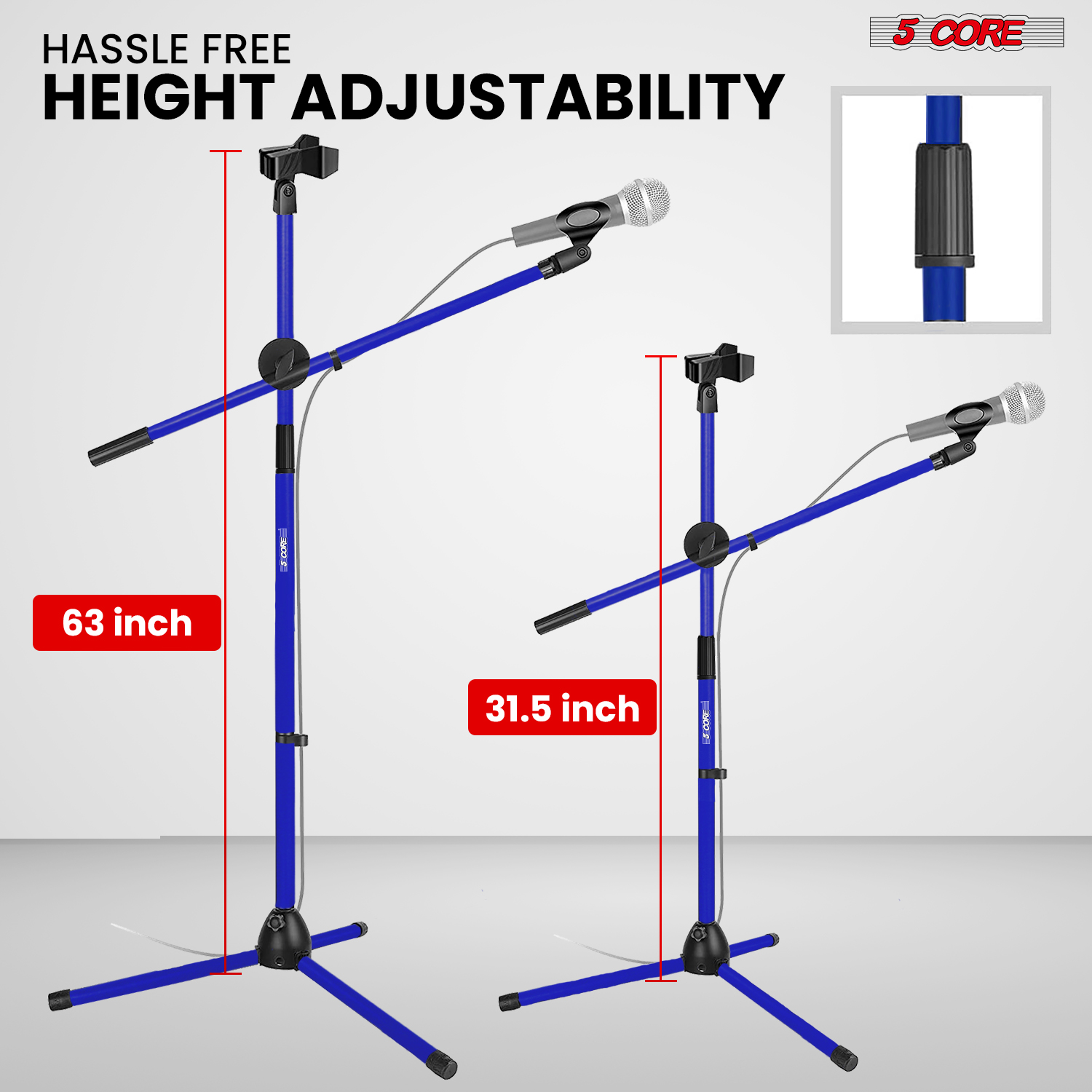 5 Core Mic Stand Floor Height  - огляд і ціна Microphone Arm Boom